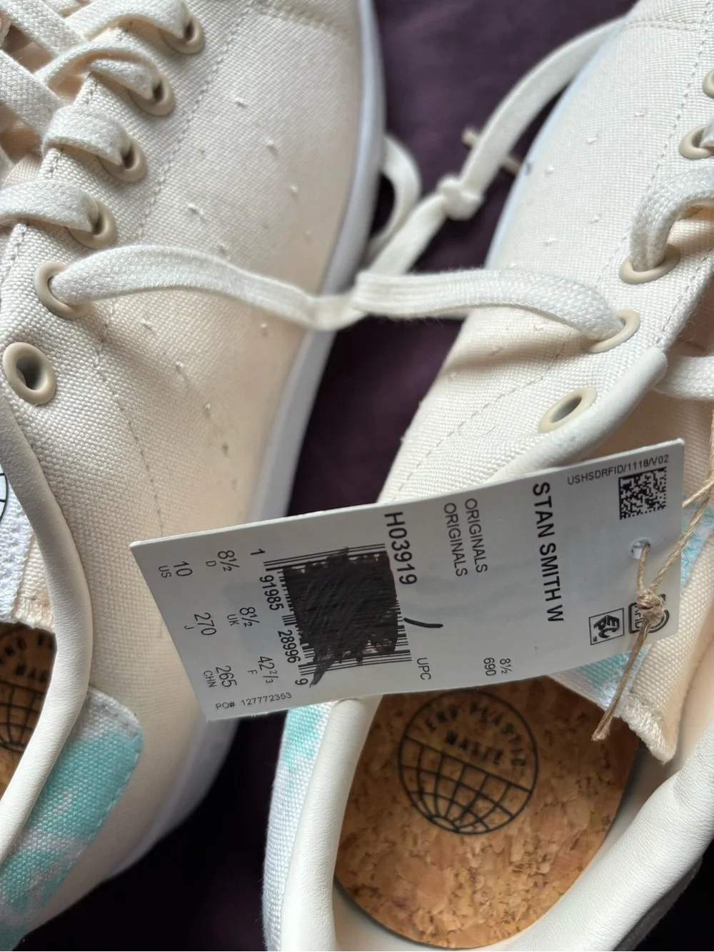 adidas Women's Cream Canvas Lace-Up Sneakers